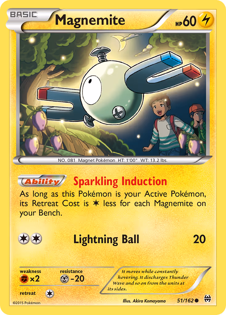 Magnemite 51/162 Pokemon card