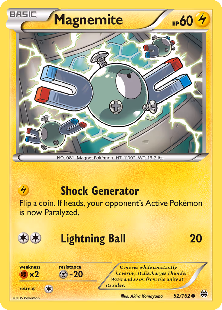 Magnemite 52/162 Pokemon card