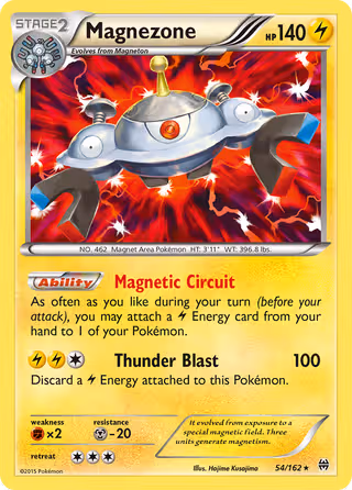 Magnezone 54/162 Pokemon card