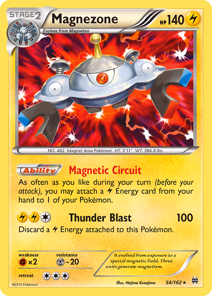 Magnezone 54/162 Pokemon card