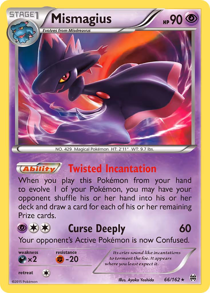 Mismagius 66/162 Pokemon card