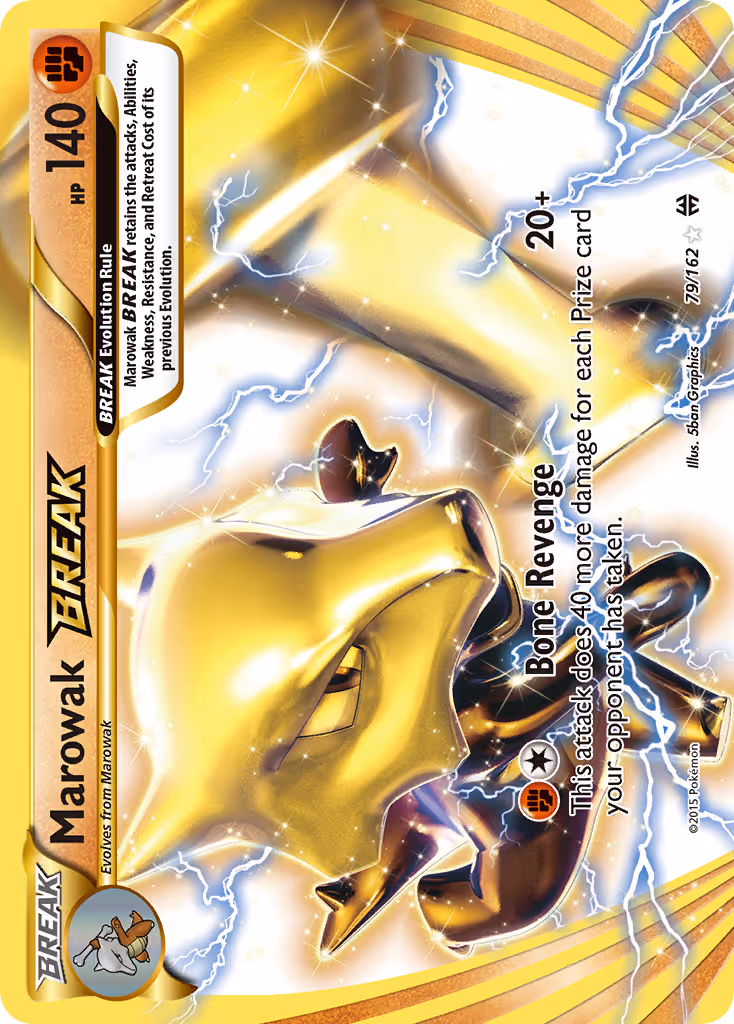 Marowak BREAK 79/162 Pokemon card