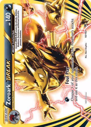 Zoroark BREAK 92/162 Pokemon card