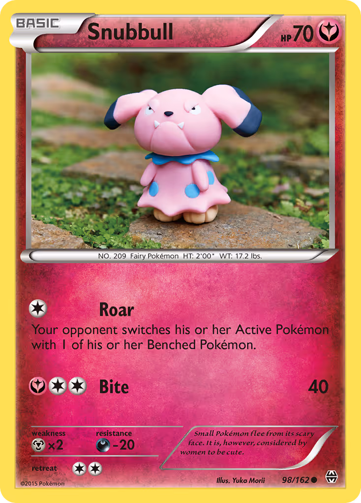 Snubbull 98/162 Pokemon card