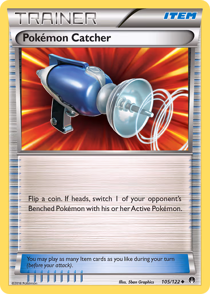 Pokémon Catcher 105/122 Pokemon card