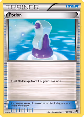 Potion 106/122 Pokemon card