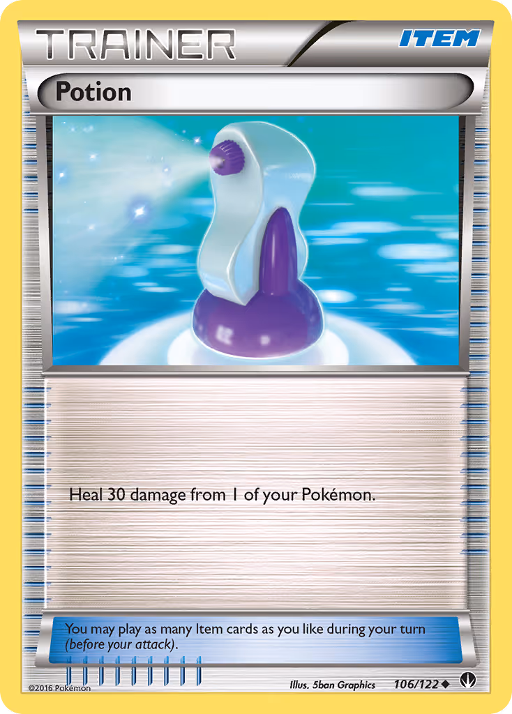 Potion 106/122 Pokemon card