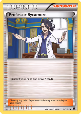 Professor Sycamore 107/122 Pokemon card