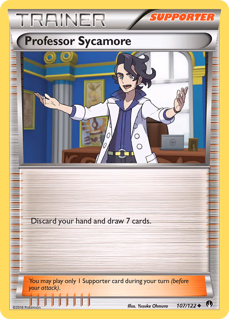 Professor Sycamore 107/122 Pokemon card
