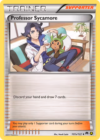 Professor Sycamore 107a Pokemon card