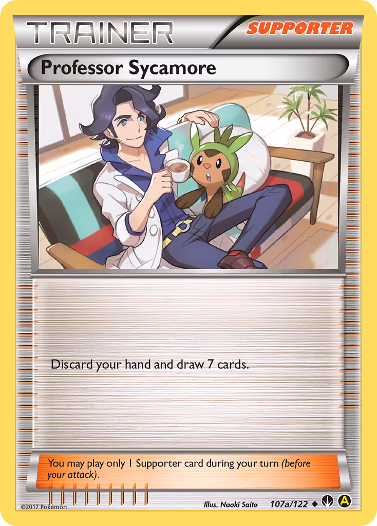 Professor Sycamore 107a Pokemon card