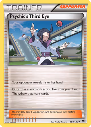 Psychic's Third Eye 108/122 Pokemon card