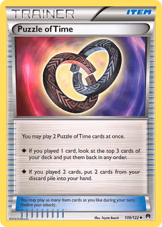 Puzzle of Time 109/122 Pokemon card