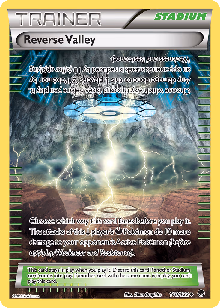 Reverse Valley 110/122 Pokemon card