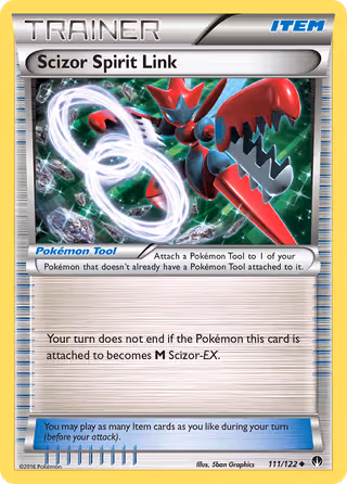 Scizor Spirit Link 111/122 Pokemon card