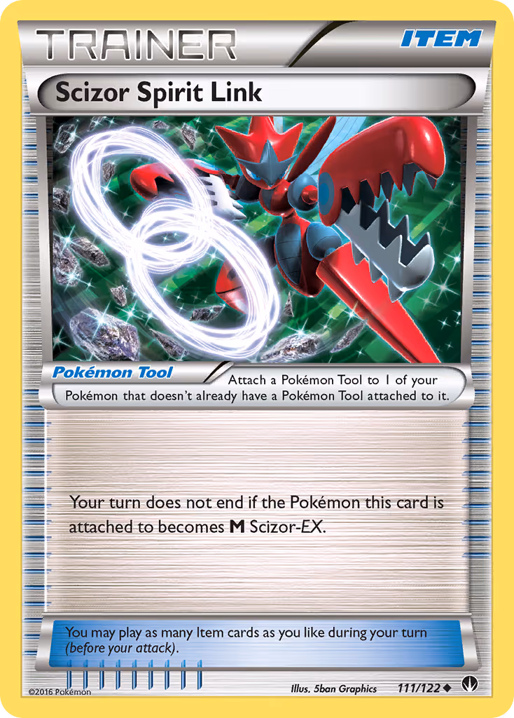 Scizor Spirit Link 111/122 Pokemon card