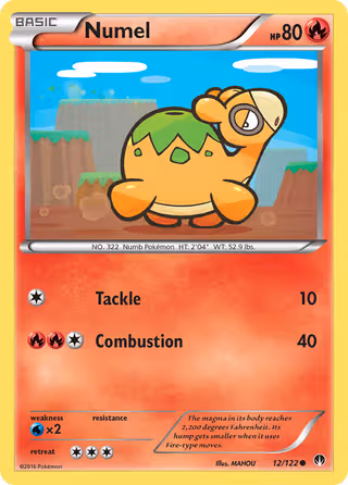 Numel 12/122 Pokemon card