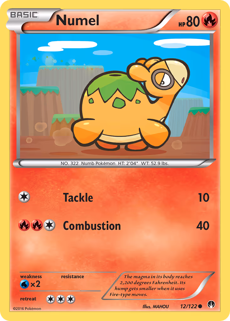 Numel 12/122 Pokemon card