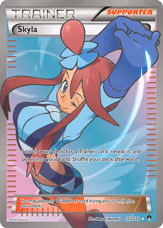 Skyla 122/122 Pokemon card