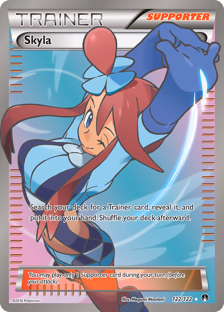 Skyla 122/122 Pokemon card