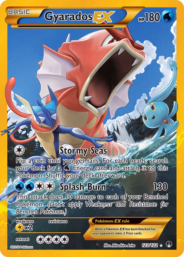 Gyarados EX 123/122 Pokemon card