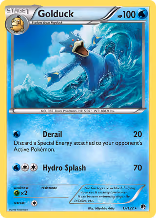 Golduck 17/122 Pokemon card