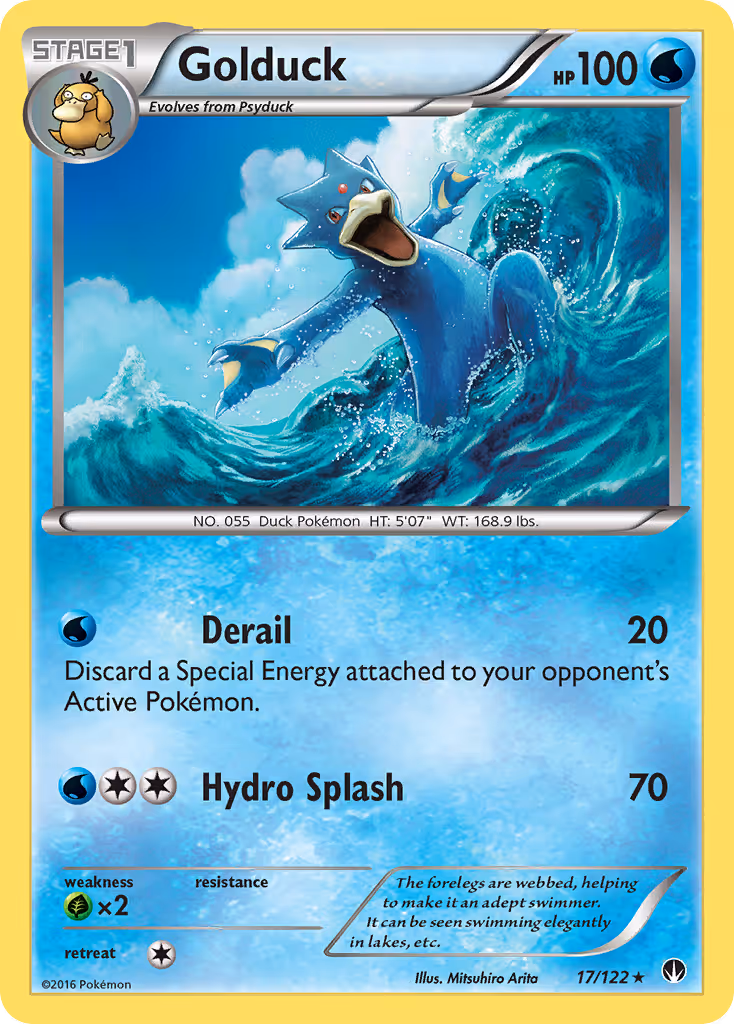 Golduck 17/122 Pokemon card