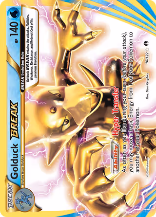 Golduck BREAK 18/122 Pokemon card