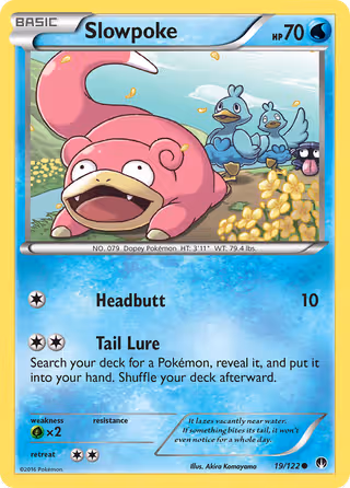 Slowpoke 19/122 Pokemon card