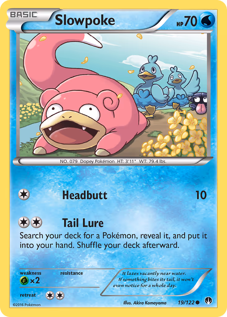 Slowpoke 19/122 Pokemon card