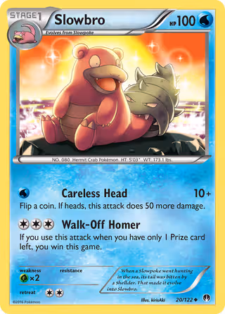 Slowbro 20/122 Pokemon card