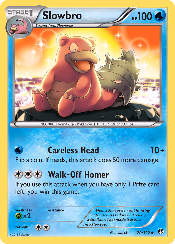 Slowbro 20/122 Pokemon card