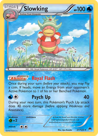 Slowking 21/122 Pokemon card