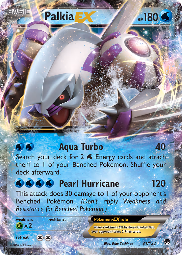 Palkia EX 31/122 Pokemon card