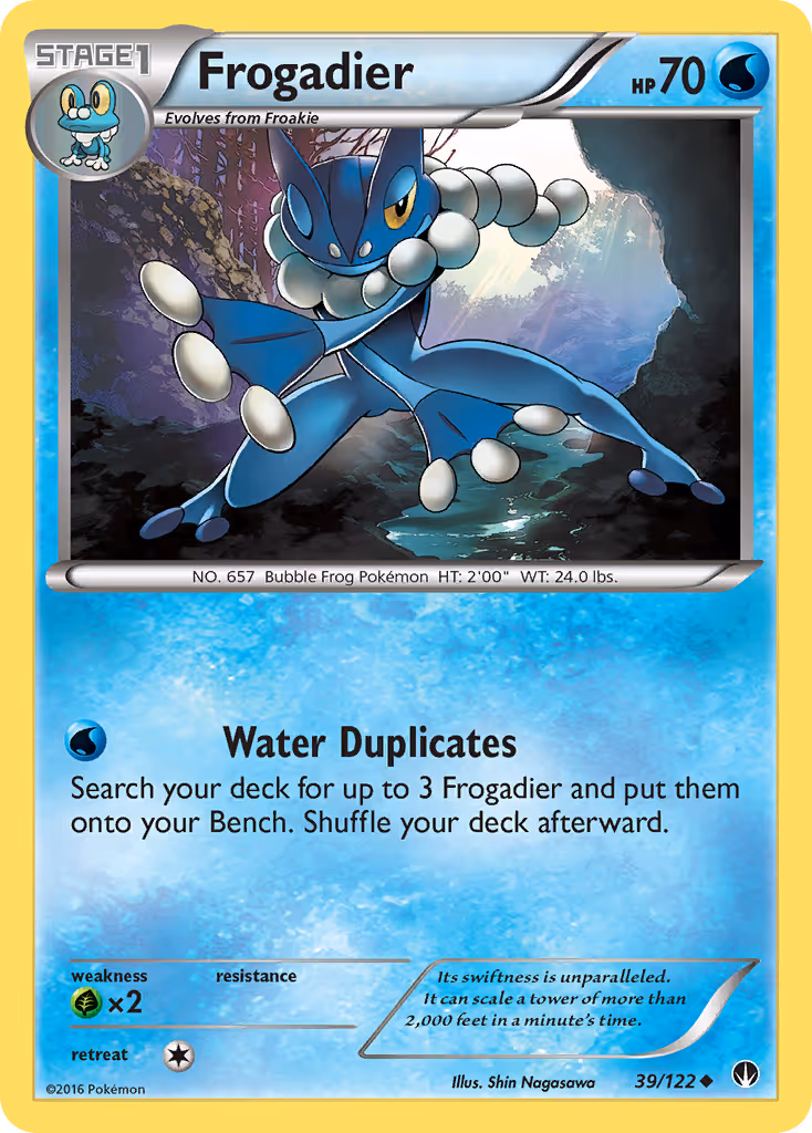 Frogadier 39/122 Pokemon card