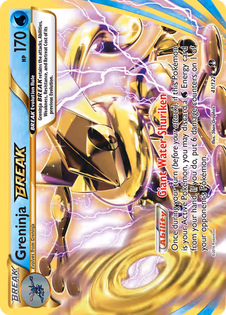 Greninja BREAK 41/122 Pokemon card