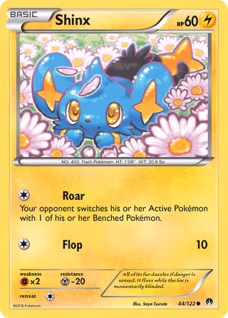 Shinx 44/122 Pokemon card