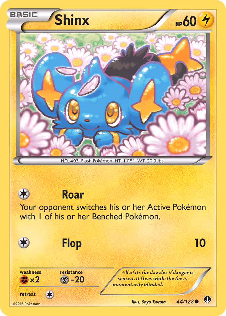 Shinx 44/122 Pokemon card