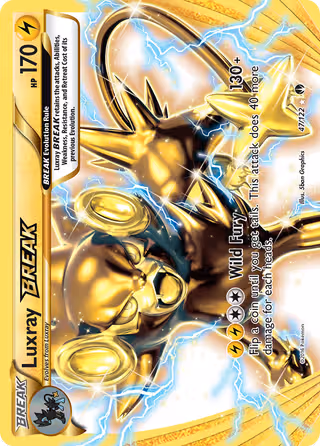 Luxray BREAK 47/122 Pokemon card