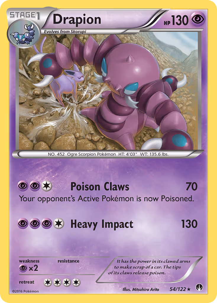 Drapion 54/122 Pokemon card