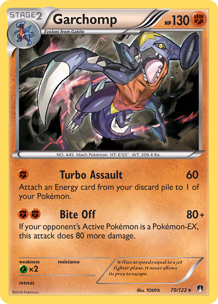 Garchomp 70/122 Pokemon card