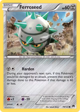 Ferroseed 79/122 Pokemon card
