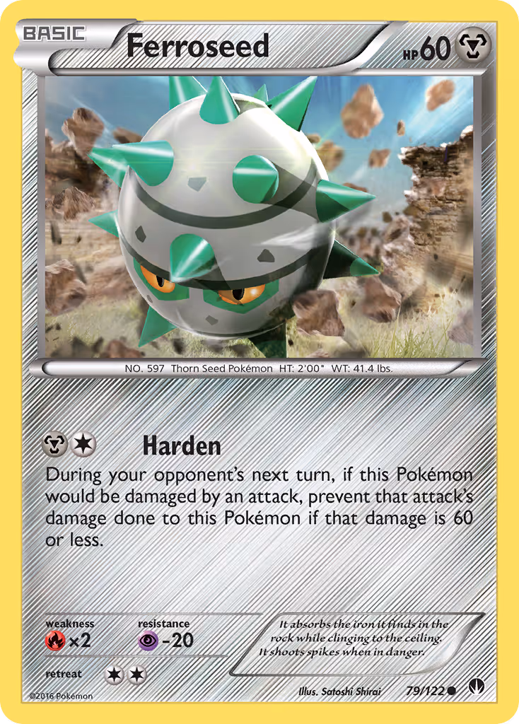 Ferroseed 79/122 Pokemon card