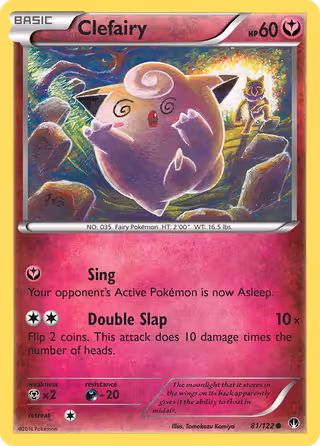 Clefairy 81/122 Pokemon card