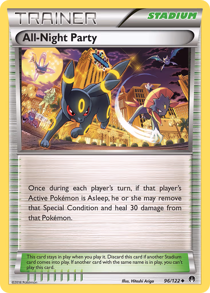 All-Night Party 96/122 Pokemon card