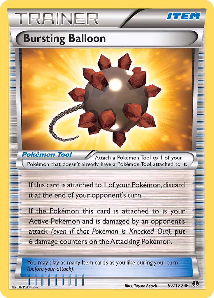 Bursting Balloon 97/122 Pokemon card