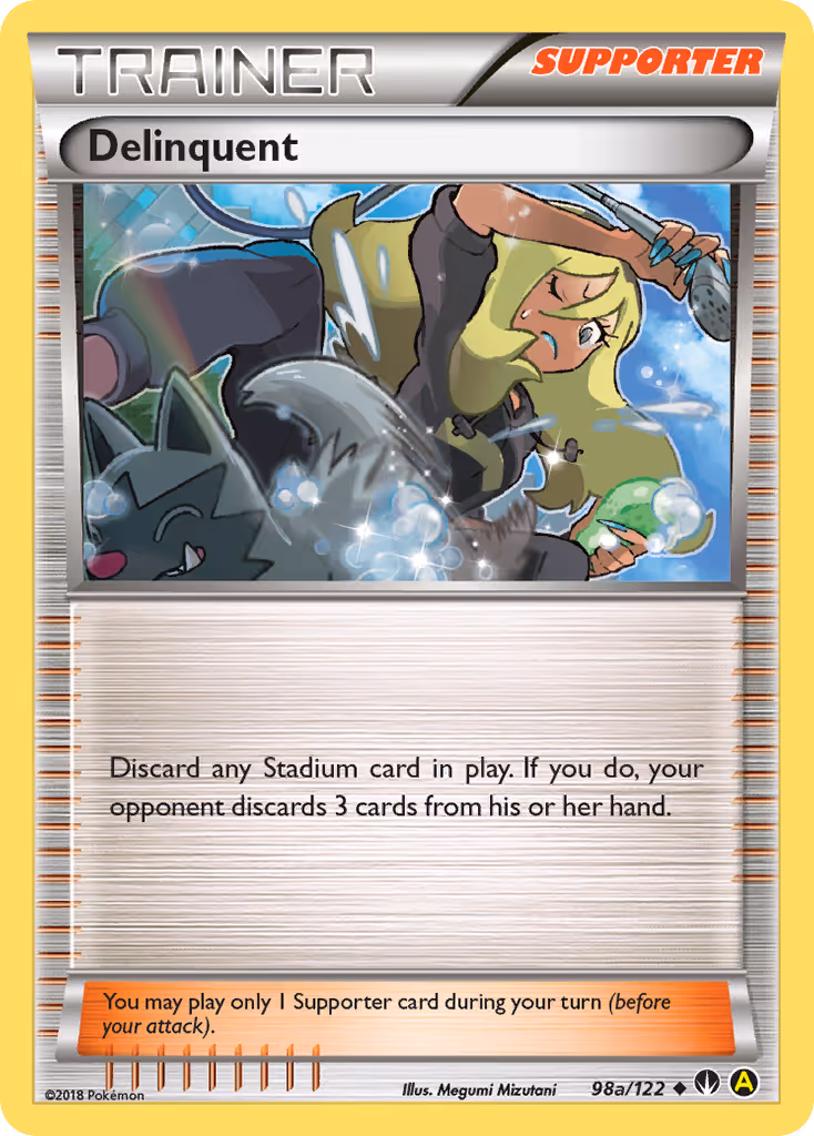 Delinquent 98a Pokemon card