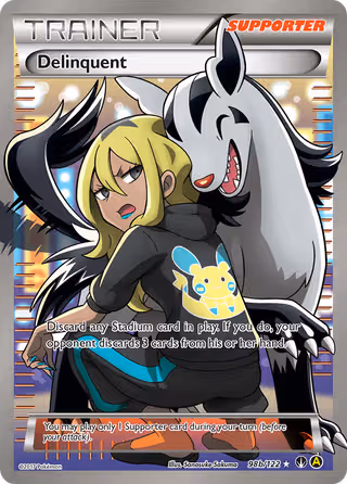 Delinquent 98b Pokemon card