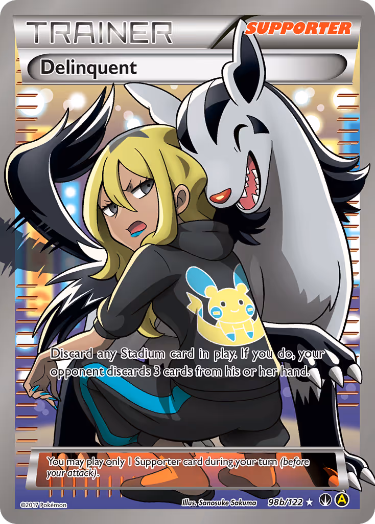 Delinquent 98b Pokemon card