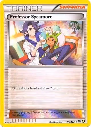 Professor Sycamore 107a Pokemon card